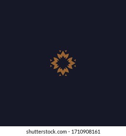 Flowers Abstract logo template design in Vector illustration 