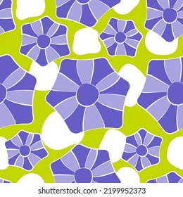 flowers abstract pattern design. Japan style.