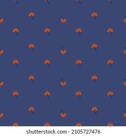 Flowers abstract seamless pattern. Hand drawn nature background. Repeated texture in doodle style for fabric, wrapping paper, wallpaper, tissue. Vector illustration.