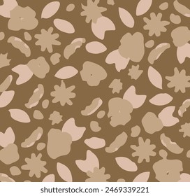 flowers with abstract vibe. Vector illustration of watercolor textured abstract art textile flower design