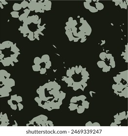 flowers with abstract vibe. Vector illustration of watercolor textured abstract art textile flower design