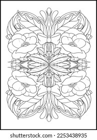 Flowers Adult Coloring Book Pages