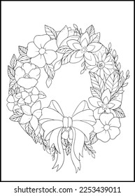 Flowers Adult Coloring Book Pages