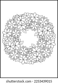 Flowers Adult Coloring Book Pages