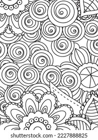 Flowers Adult Coloring Pages for kids
