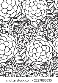 Flowers Adult Coloring Pages for kids