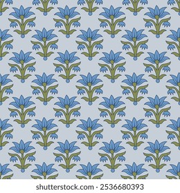 Flowers Allover Seamless Repeat Pattern 