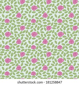 Flowers anf leaves pattern