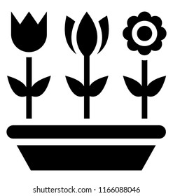 
Flowers arrangement in flower container
