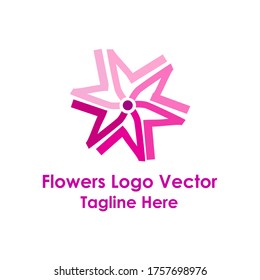 Flowers Art Illustration Vector Logo
