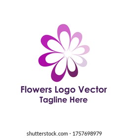 Flowers Art Illustration Vector Logo