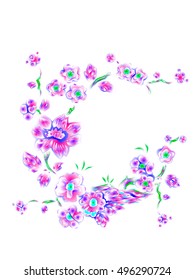 Flowers, asian style. 
