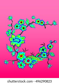 Flowers, asian style. 