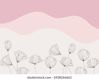 flowers background abstract vector, wallpaper page