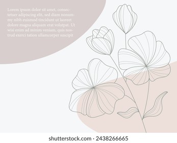 flowers background abstract vector, wallpaper page