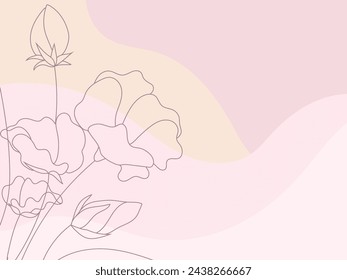vector abstracto de fondo de flores, página de papel tapiz