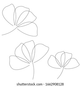 Diseño de fondo de flores, ilustración vectorial