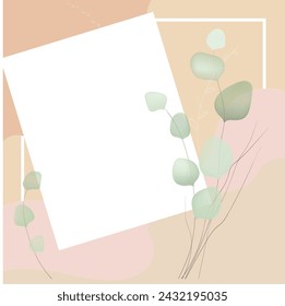Flowers background illustration art watercolor print art vector