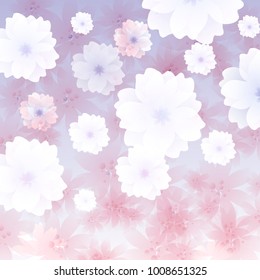 Flowers background invitation.