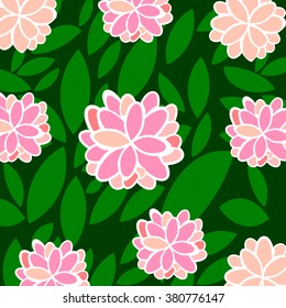 The flowers background is. Vector illustration summer themes. Set of colour plants