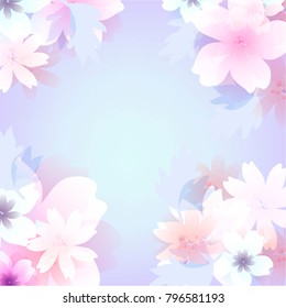 Flowers background pattern.