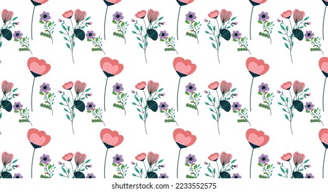 Flowers, Background, Pattern, Vector file, Art