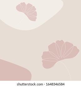 Flowers background spring pink design vector illustration