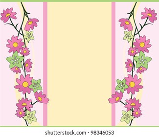 flowers background as template, decorations, banners, background and others