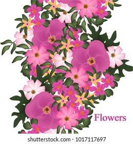 Flowers background vector