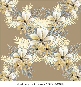 Flowers background vector