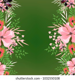 Flowers background vector