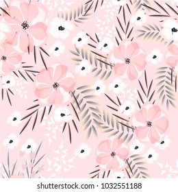 Flowers background vector