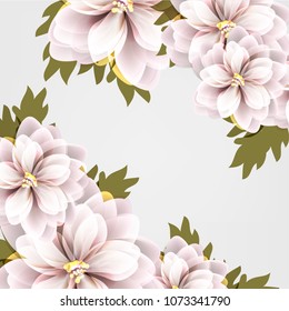 Flowers background vector