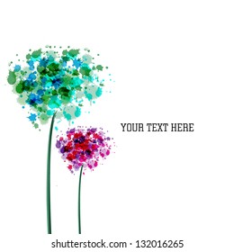flowers background vector
