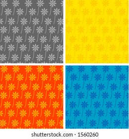 FLOWERS BACKGROUND - vector