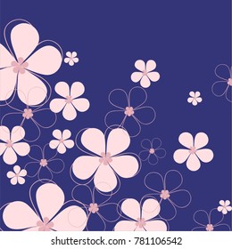 Flowers background vector