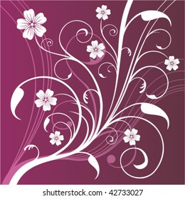 Flowers Background Vector. Also available in Raster.