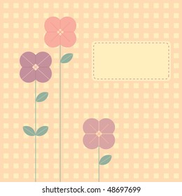 Flowers Background (vector). In the gallery also available XXL jpeg version of this image.