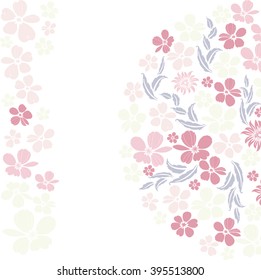 flowers background vector illustration