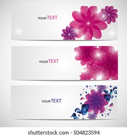 flowers background vector illustration.