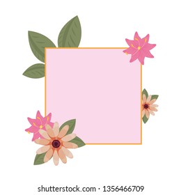 flowers badge decoration