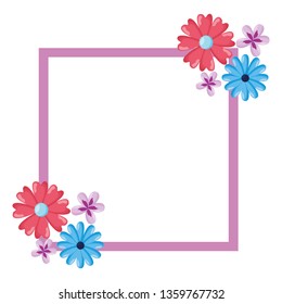 flowers badge decoration
