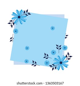 flowers badge decoration