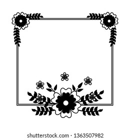 flowers badge decoration
