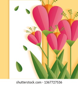 flowers badge decoration