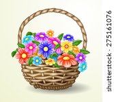 flowers in a basket