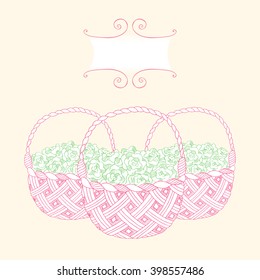 Flowers in the basket