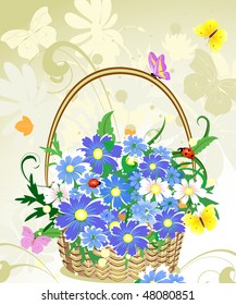 flowers basket