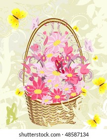 flowers basket