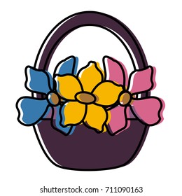 Flowers in basket